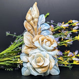 Amazonite "Flower Power" Floral Carving~CRAMFLOW