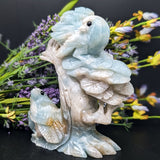 Amazonite "Feathered Friends" Bird Carving~CRAMFEAT