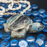 Amazonite Sea Turtle Carving~CRAMSEAT