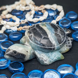 Amazonite Sea Turtle Carving~CRAMSEAT