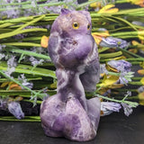Amethyst Owl Carving~CRAOWLC2
