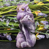 Amethyst Owl Carving~CRAOWLC2