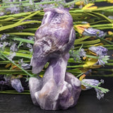 Amethyst Owl Carving~CRAOWLC2