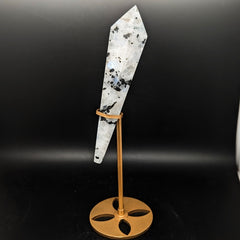 Rainbow Moonstone Wand with Stand~CRMWSTD1