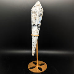 Rainbow Moonstone Wand with Stand~CRMWSTD2