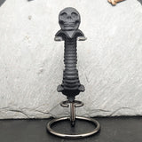 Black Obsidian Skull Carving~CROSKULL