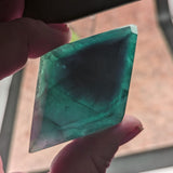 Green & Purple Fluorite "Diamond"~CRGFDMD1