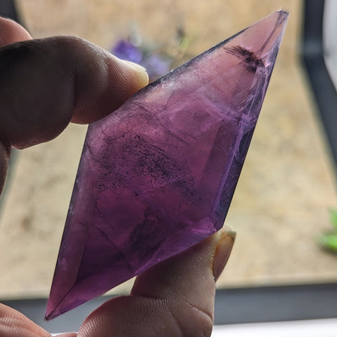 Purple Fluorite "Diamond"~CRPFDMD1