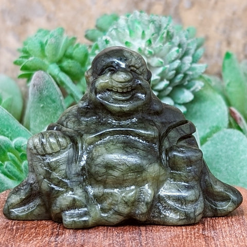 Jade Laughing Buddha Carving~CRJADLBC