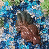 Bloodstone Koi Carving~CRBSKOI1