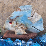 Amazonite Fish Carving~CRSEAAMF