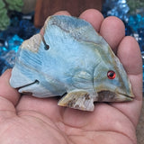 Amazonite Fish Carving~CRSEAAMF