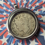 Liberty V Nickel Pendant~JSTSTLVN