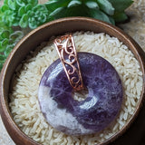 Amethyst Donut Pendant~JAMDONP1