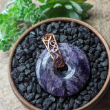 Amethyst Donut Pendant~JAMDONP2