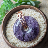 Amethyst Donut Pendant~JAMDONP2