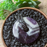 Amethyst Donut Pendant~JAMDONP4