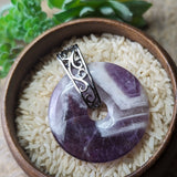 Amethyst Donut Pendant~JAMDONP4