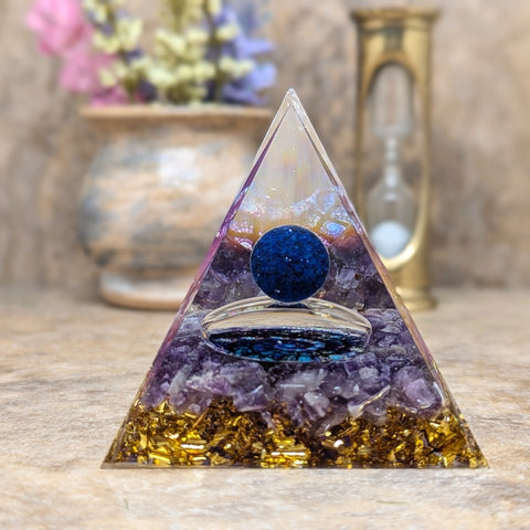 Orgonite Galaxy Pyramid-CRORGSPI