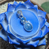 Aquamarine & Blue Topaz Pendant~JSSAQBTP