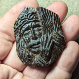 Tiger Eye "Passion of Christ" Carving~CRCRV049