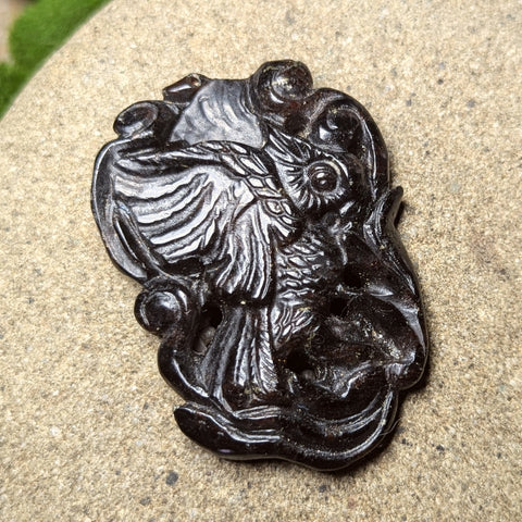 Jasper "Fancy Owl" Carving~CRCRV023