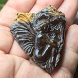Tiger Eye "Fairy" Carving~CRCRV055