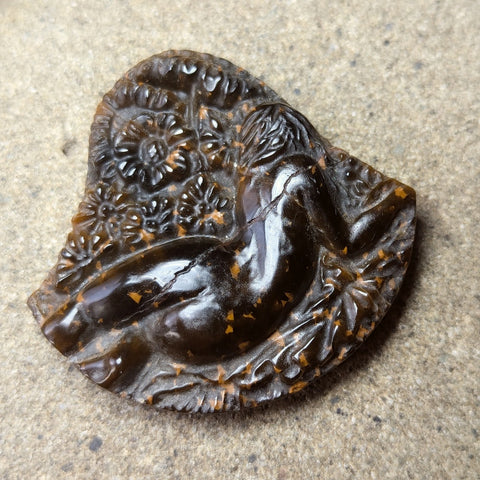 Tiger Eye "The Muse" Carving~CRCRV069