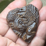 Tiger Eye "Dragon" Carving~CRCRV012