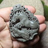 Limestone "The Hunt" Carving~CRCRV133