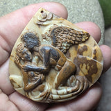 Tiger Eye "Angel of Comfort" Carving~CRCRV093
