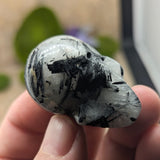 Tourmalinated Quartz Skull~CRTQTZSK