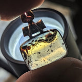 Montana Agate & Garnet Pendant~JSSMAG13