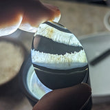 Black Onyx & Quartz Cabochon~JCABBOQ1