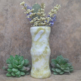 Serpentine in White Jade Bamboo Style Vase~CRSWJVS3