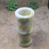 Serpentine in White Jade Bamboo Style Vase~CRSWJVS3