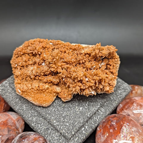 Spiky Red Dogtooth Calcite~CRSRDC09