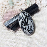 Horneblende in Quartz Pendant~JSSHORN4