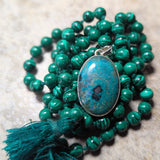 Hematite in Malachite & Chrysocolla Pendant~JSSHMCP1