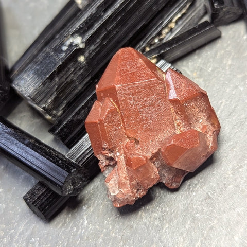 Red Hematoid Quartz Cluster~CRRHQM10