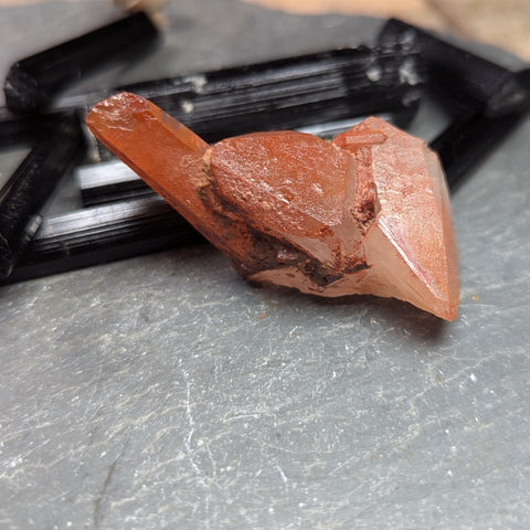 Red Hematoid Quartz Cluster~CRRHQM13