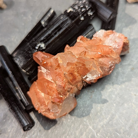 Red Hematoid Quartz Cluster~CRRHQM22