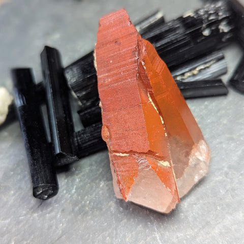 Red Hematoid Quartz Cluster~CRRHQM23
