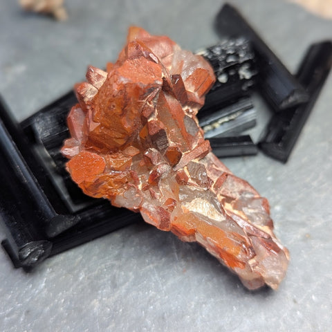 Red Hematoid Quartz Cluster~CRRHQM26