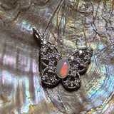 Opal Butterfly Pendant~JOPBFSS2