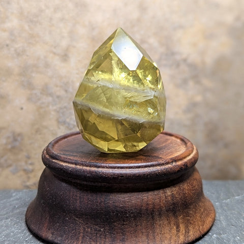 Citrine Faceted Standing Gem~CRCITFSG