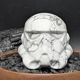Howlite Star Wars Stormtrooper Helmet Carving~CRHSWSTH