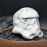 Howlite Star Wars Stormtrooper Helmet Carving~CRHSWSTH