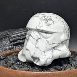 Howlite Star Wars Stormtrooper Helmet Carving~CRHSWSTH