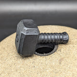 Black Obsidian Thor's Hammer Carving~CROTHORH
